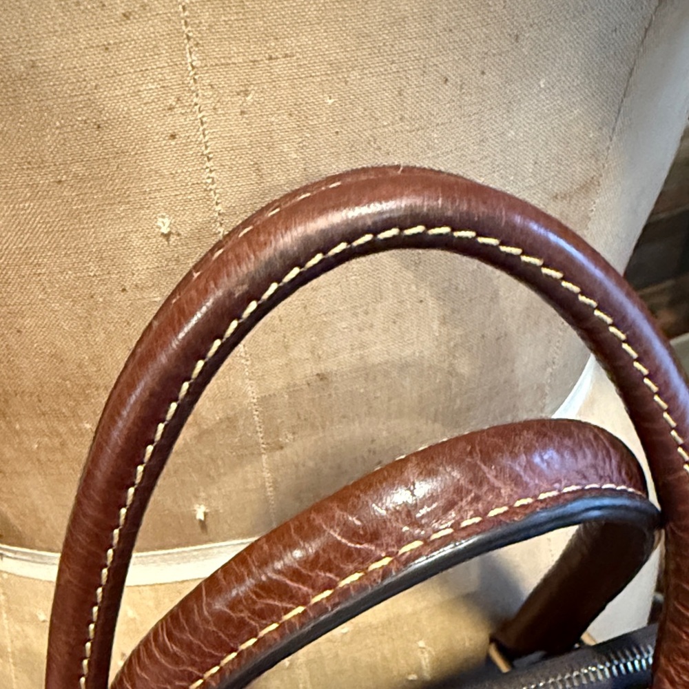 Dooney & Bourke Florentine Clayton chestnut Brown Leather Satchel - Picture 4 of 10